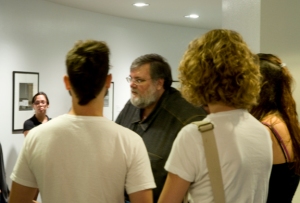 Rick Lang talking with UCF students at Orlando City Hall, 2010